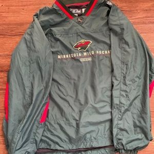 MINNESOTA WILD 2XL WINDBREAKER VINTAGE NHL HOCKEY